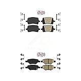 AmeriBRAKES Front Rear Ceramic Disc Brake Pads Kit