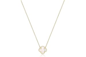 AIPPK Clover Pendant Necklace for Women 18K Gold Plated Four Leaf Clover Necklace Lucky Simple Necklace Jewelry Gifts for Women