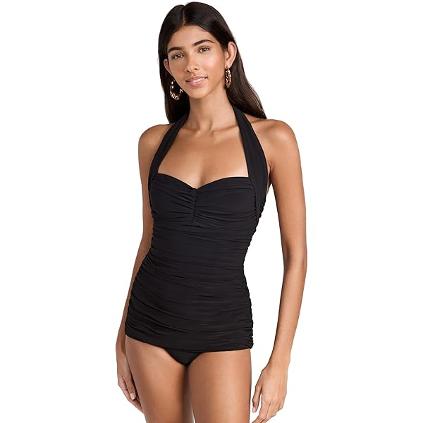 Black Taormina Swimsuit by Melissa Odabash at Amazon Women's