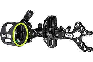 CBE Tactic Hybrid 1-Pin Bow Sight, Black, One Size (CBE-TCH-1-19)
