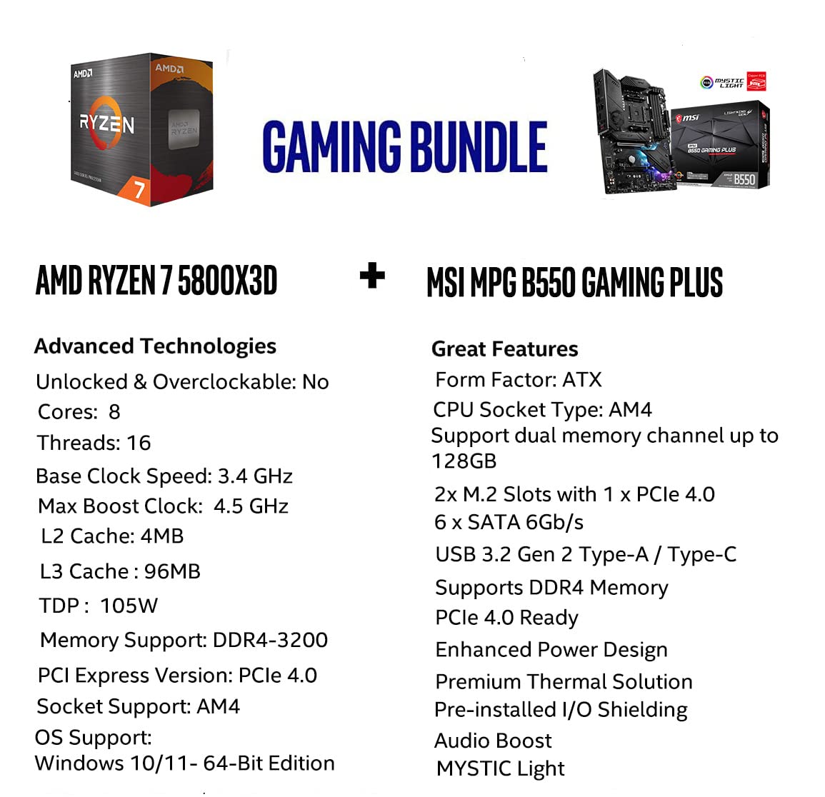 Mua INLAND Micro Center AMD Ryzen 7 5800X3D 8-Core 16-Thread Desktop ...