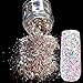 Pink Black Glitter UV Nail Art Glitter Mix Size Acrylic Powder Pentagon Sequins Sheet Nail Supplies Decoration 274