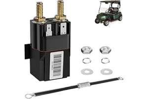 Panglong Club Car Solenoid 48 Volt, Albright 4 Terminal Club Car 48V Solenoid Suitable for 2018-Up Tempo and Club Car New Model Golf Cart, Replace OEM #102865901,1028659-01, SU60-2122P