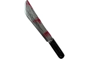 COSTOYFUN Halloween Butcher Knife Props Machete Costumes Role-Playing Horror Realistic Bloody Knife Accessories