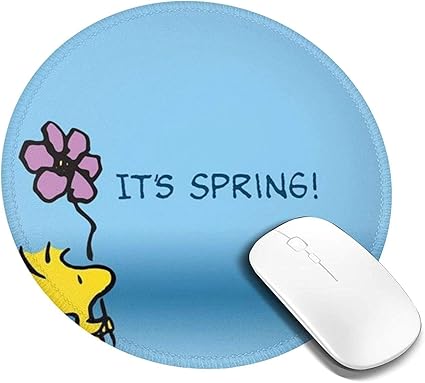 Amazon スヌーピー マウスパッド マウスマット 丸型 円形 0 3cm ミニ マルチカラー オフィス用 ノンスリップ 滑り止め 耐久性が良い 防水 汚れにくい 掃除しやすい ゲーミングマウスパッド ノートパソコン コンピューター キーボード パターンマウスパッド