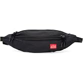 Manhattan Portage Covert Waist Bag Lightweight Water-Repellant 2 Zippered Compartments Ideal for Day Trips &amp; Travel Versatile Waist Chest or Crossbody Carry