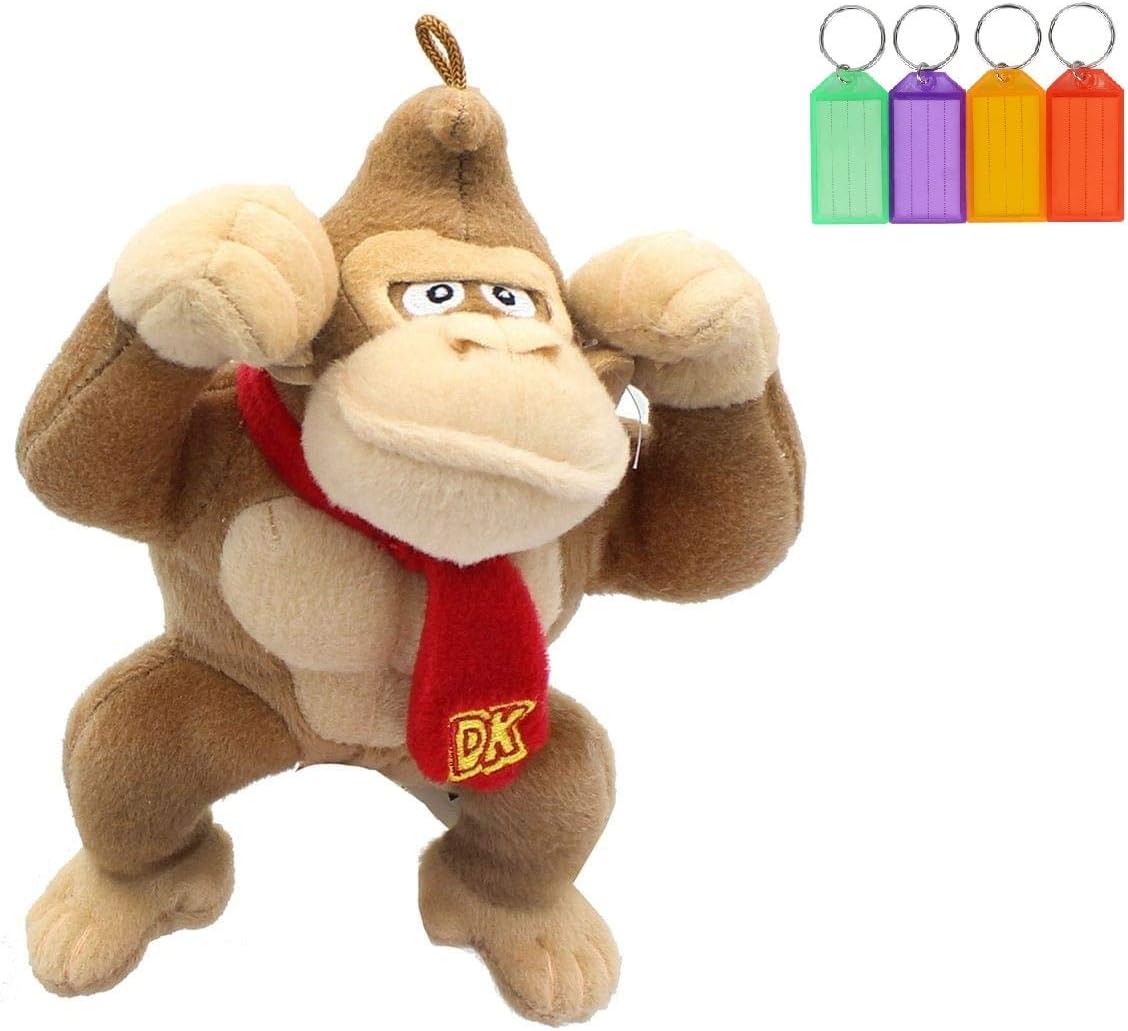 Official Super Mario Donkey Kong Plush Stuffed Figure Official Licensed + Bonus with Name Tag
