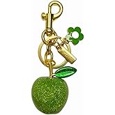 MBCwreemm Lucky Apple Bag Charm for Women, Cute Keychain for Handbags, Gifts for Her, Fashion Accessories