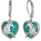 Horse Earrings 925 Sterling Silver Horse Dangle Earrings Western Jewelry Gifts for Women