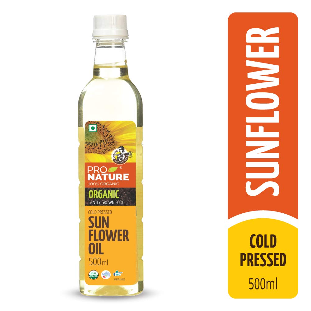 Pro Nature 100 Organic Sunflower Oil 500 ml Amazon.in Amazon Pantry