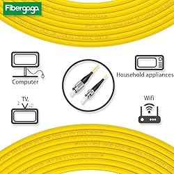 Fibergaga-30m(98ft) OS2 ST/UPC to FC/UPC Fiber