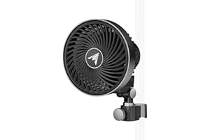 AC Infinity CLOUDRAY S4, Ultra-Compact Grow Tent Clip Fan 4”, Precision 10 Dynamic Wind Speeds, 10-Level Oscillation, Weatherproof IP-54, Specialized High-Velocity Circulation for Small Grow Spaces