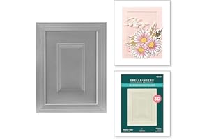 Spellbinders E3D-130 Molded Frame 3D Embossing Folder from The Yana's Daisies Collection by Yana Smakula