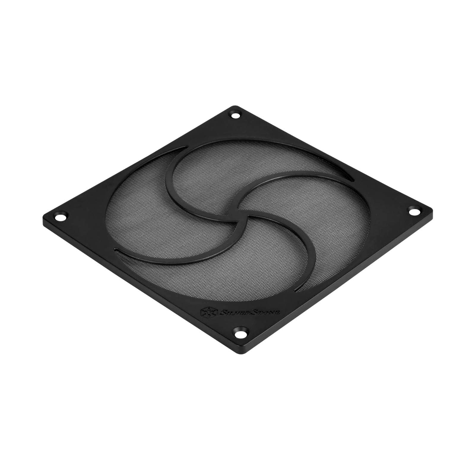 Silverstone SST-FF125B 120 mm Fan Cover with HiFlow Dust Filter, Magnetic Mounting, Black