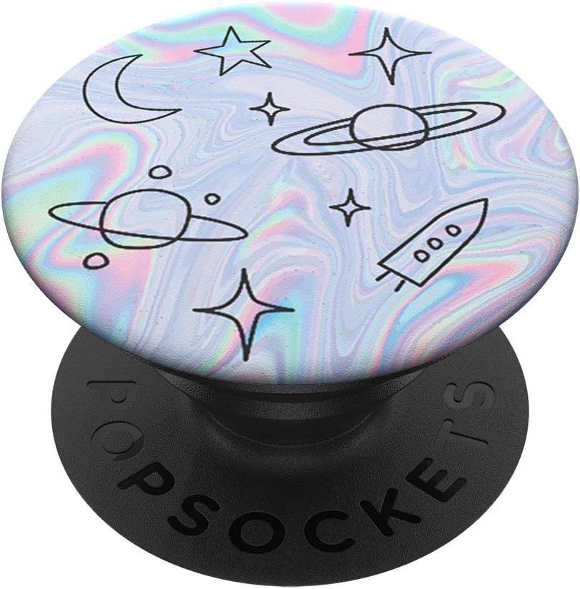 Space Doodle PopSockets PopGrip: Swappable Grip for Phones & Tablets