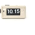 twemco Homeloo Retro Modern German Quartz Alarm Flip Clock AL30 (Beige)