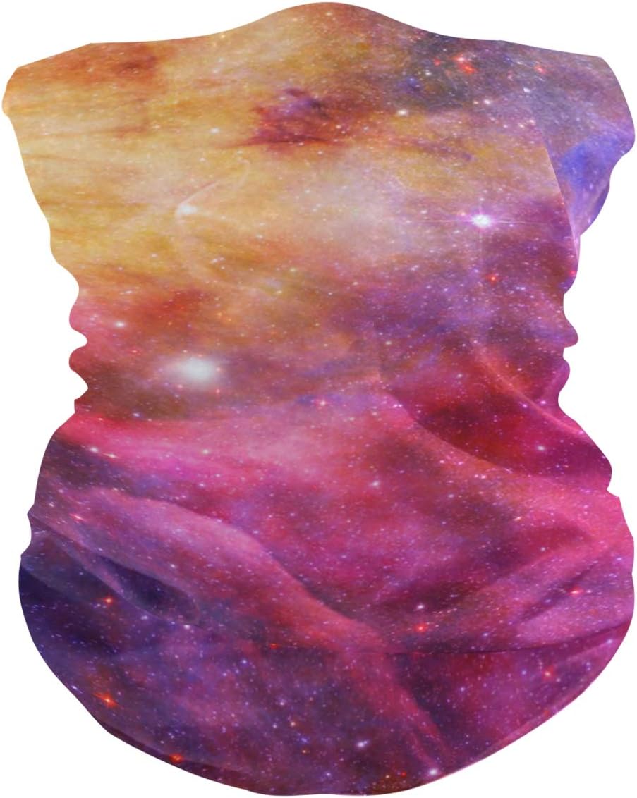 ZOEO Galaxy Butterflies Watercolor Face Sun Dust Mask Mens Neck Gaiters Magic Scarf Seamless Bandana Outdoor Sport Recreation
