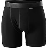 Merino Protect Merino Wool Underwear Men Odor Resistant Boxer Briefs Moisture Wicking Shorts for Long Hiking Flights