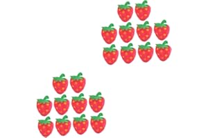 CIYODO 20 Pcs Strawberry Pet Chew Toys for Cat