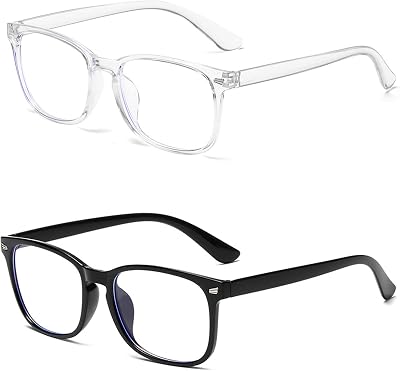Himwein Blue Light Blocking Glasses - Anti Glare Clear Lenses Unisex