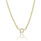 KLSURPRISE2 Paperclip Necklace Herringbone Necklace for Women Gold Necklace 18k Gold Plated Necklaces for Women Trendy Dainty Jewelry Gifts