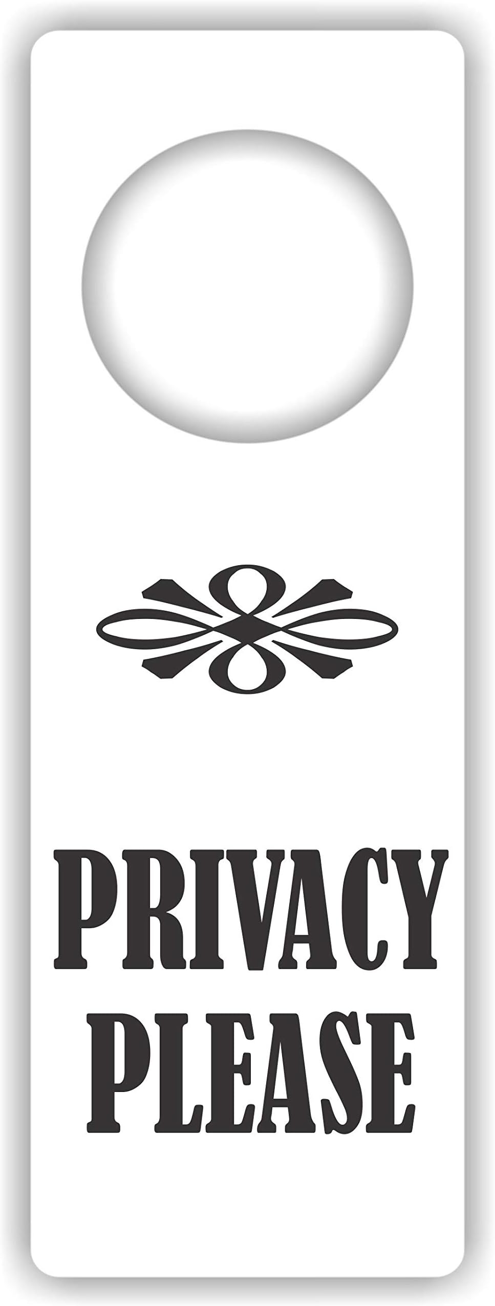 Privacy please door hanger sign