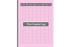 Pest Control Log: Pest Control Log Book with Simple Sheets to Keep Record of Rodent or Insect Activity and Treatments
