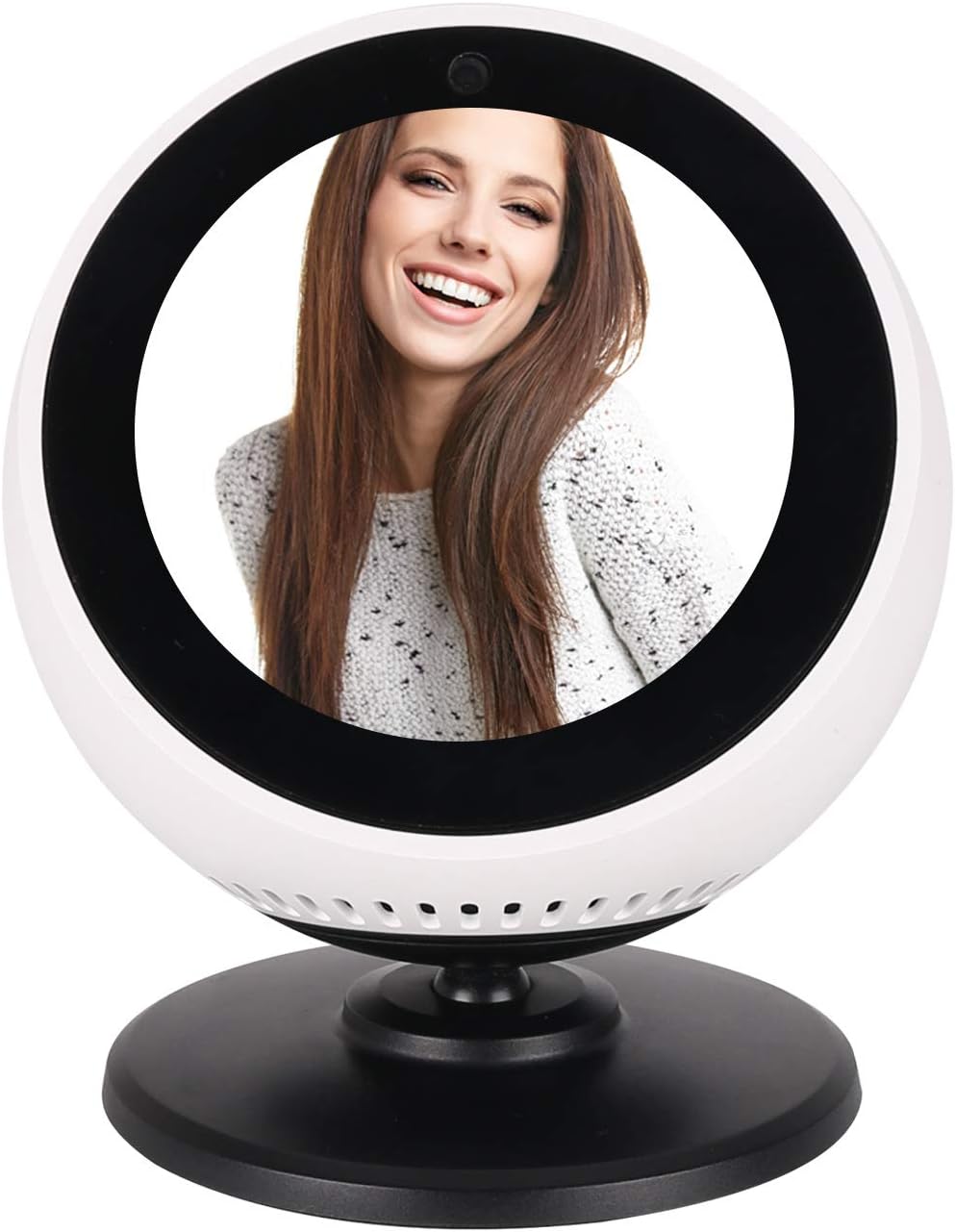 SoulQ Echo Spot Stand,360-degree Rotation Adjust Holder,Improves Viewing Angle Appearance for Amazon Echo Spot