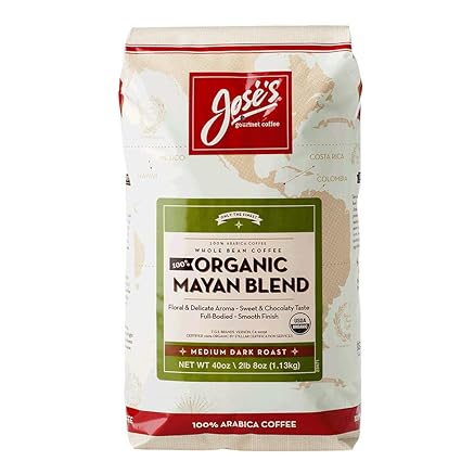 Joses Whole Bean Coffee 2lb 8 Oz40 Oz 100 Certified Usda Organic Mayan Blend 100 Arabica Coffee By Joses Gourmet Coffee #whole #bean #coffee Joses Whole Bean Coffee 2lb 8 Oz40 Oz 100 Certified Usda Organic Mayan Blend 100 Arabica Coffee By Joses Gourmet Coffee