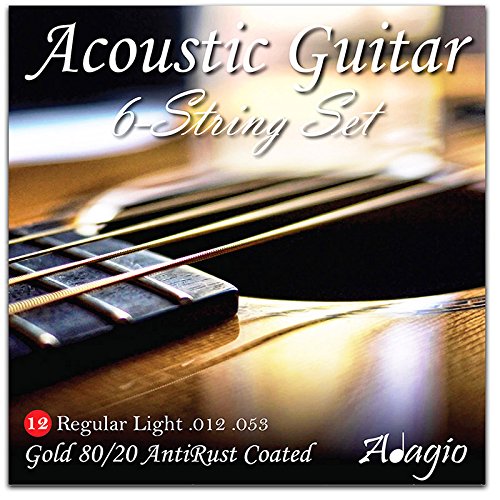 Adagio Premium Acoustic Guitar String Set ANTIRUST 12-53