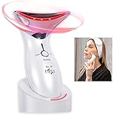 Ms.W Red Light Neck Face Massager, Facial Massager with Hot & Cold Modes for Skin Care, Vibration for Skin Tightening and Rejuvenation