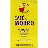 Café El Morro Espresso Capsules, Espresso Pods, Compatible With Nespresso Original Machines, Authentic Puerto Rican Style Coffee, 2 Pack (20 Count)