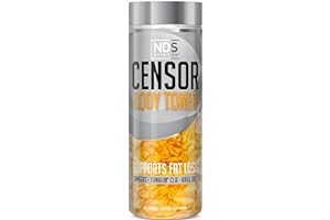 NDS Censor - Fat Loss and Body Toner with CLA, Fish Oil, Safflower and Omega 3-6-9 Blend - Dietary Supplement for Improved Energy, Metabolism and Health - 180 Softgels