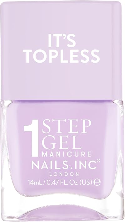 Nails.INC Its Topless Hailey Lilac Gel-Like Nail Polish 4-in-1