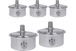 Midline Valve HBW-4B18-5 Steam Air Vent #4 Heat Regulator Valve; Angle Mount; 1/8 in. NPT; Chrome Plated Steel (5 Pack)