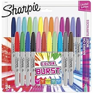 Sharpie 1860443 Neon Permanent Markers