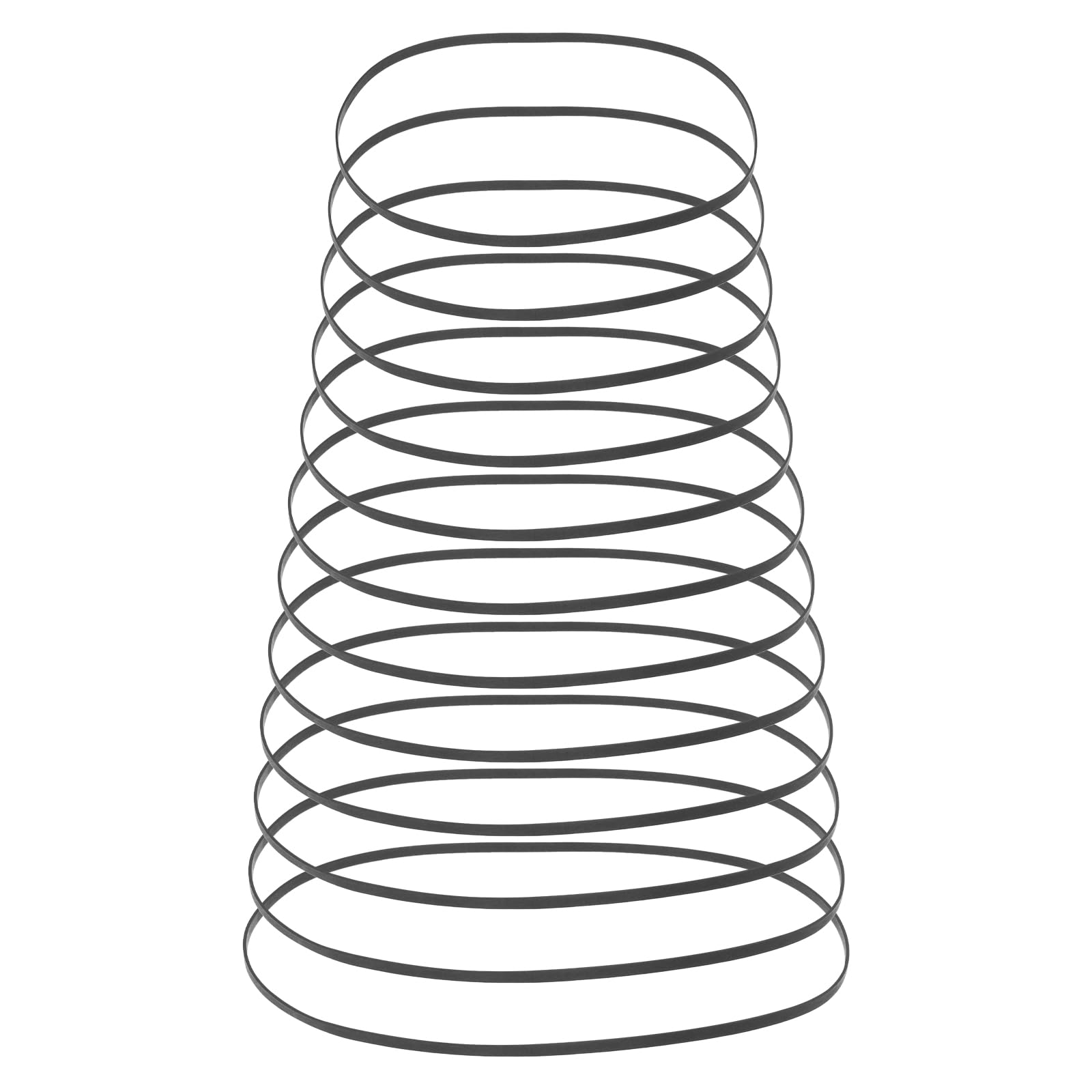 LT Easiyl 100pcs 2mm Width Recorder Rubber Belt 40-135mm Mix Flat Cassette Tape Machine Belt Repair Assorted Belt for Recorder Walkman Repeater DVD Drive