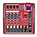 ammoon Digital 4-Channel Mic Line Audio Mixer Mixing Console 2-band EQ with 48V Phantom Power USB Interface for Recording DJ Stage Karaoke Music Appreciation