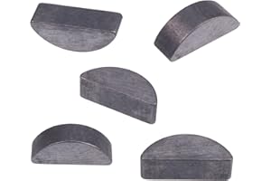 BLUESUNSOLAR 5PCS Woodruff Key 90280-05001-00 902800500100 Replacement for Yamaha 15MLHW 15MSHW 30ELHW 30ELRW 30MLHW 9.9MLHW F15ELHW (5 PCS)