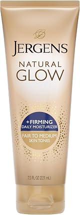 Jergens Natural Glow +Firming Daily Body Moisturizer Fair to Medium Skin 7.5oz view 1
