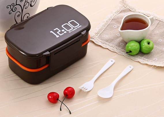 1410ml Style Double Bento Lunch Box Set Meal Tableware