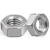 VGBUY 150pcs M6-1 Hex Nuts, 304 Stainless Steel