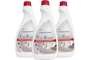 Robot Vacuum Cleaning Solution, 480ml x 3 Pack - Compatible with Roborock S7, S8, Qrevo, F25, Saros 10R - No Foam, No Residue