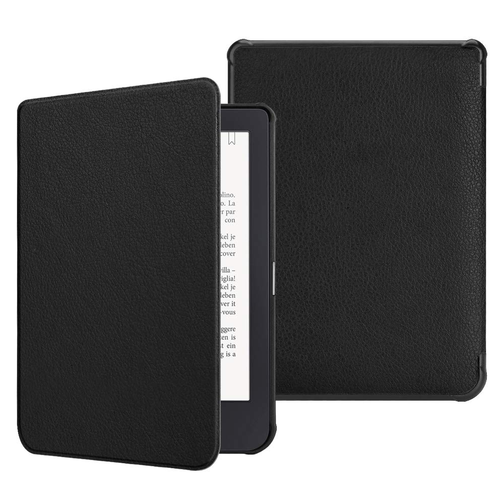 FINTIE SlimShell Case for Kobo Clara HD/Tolino Shine 3- Ultra Thin and Lightweight PU Leather Protective Cover with Auto Sleep/Wake for Kobo Clara HD 6” eReader, Black