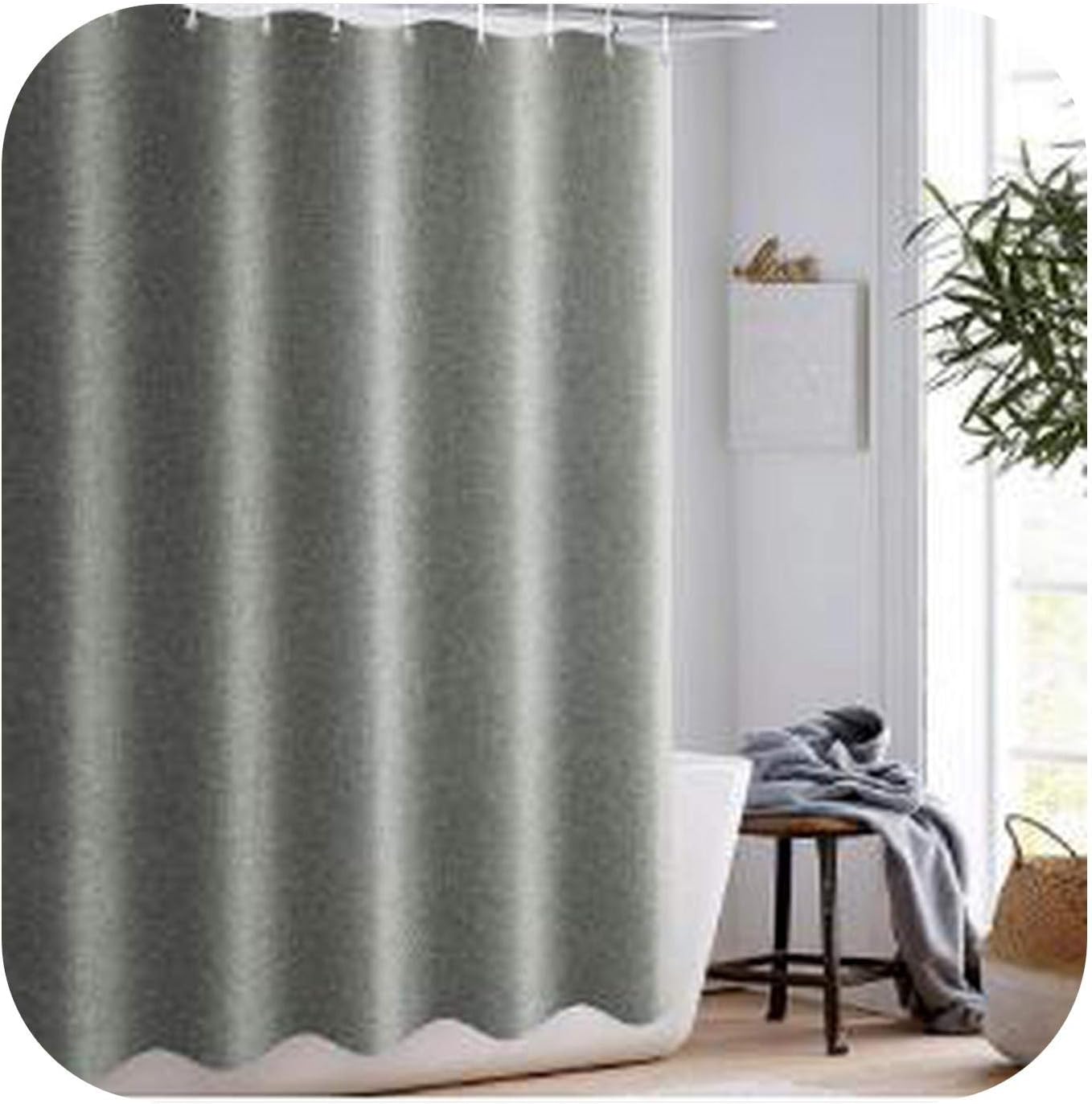 HOThouse Shower Curtain Liner Hotel, Waterproof Thickening Shower