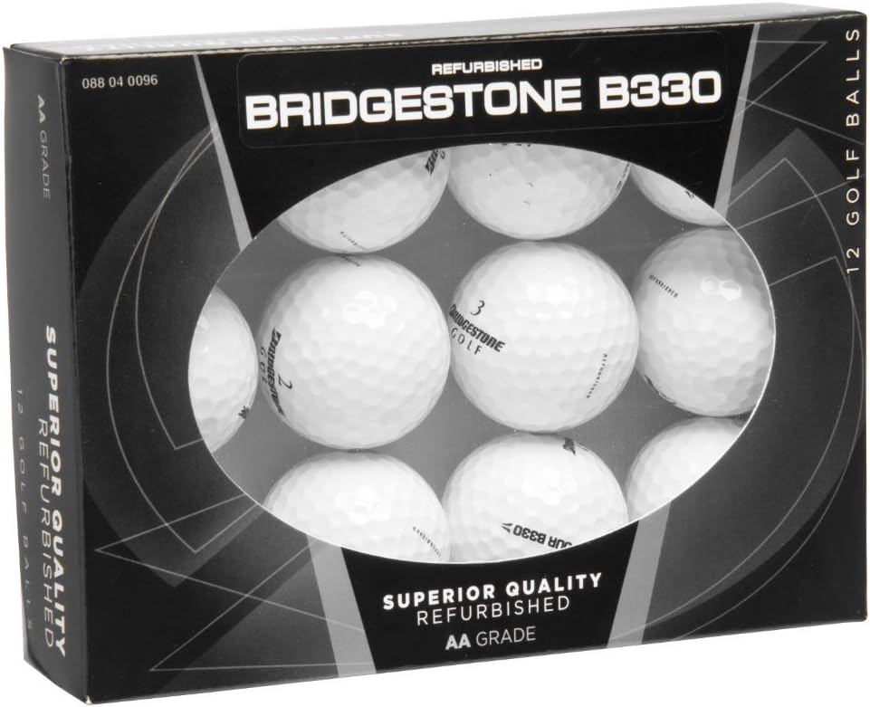 Amazon Challenge ブリヂストンb330 等級リファービッシュゴルフボール 12個パック Challenge Golf ゴルフ練習ボール