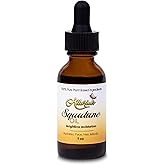 Allurials 100% Organic & All Natural Plant-Based Squalane Oil for Face, Hair, & Body, Cold Pressed and Unrefined Premium Grade Multipurpose Facial Oil for Moisturize, Smooth, and Soften Skin - 1 Oz