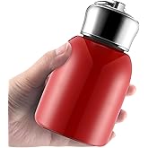Mifoci 1 Pcs 10oz Mini Water Bottles Stainless Steel Slim Insulated Thermal for Hot Cold Drink Thermal Small Vacuum Portable Water Bottle for Women Gifts Travel Camping Hiking (Red)
