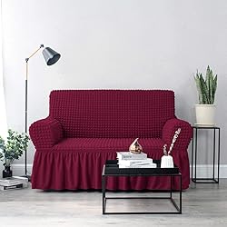 NICEEC Loveseat Slipcover Red Loveseat Cover 1