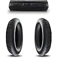 SCR Pads Compatible with Sennheiser HD280 Earpads and Headband Pad Kit Replacement for HD 280 (PRO) HMD280 Ear Pads Headphones Cushion Padding Black (Earpads & Headband Kit)